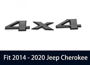 2014-2021 Jeep Cherokee Gray 4X4 Rear Tailgate Emblem Badge Nameplate Oem Mopar - Picture 1 of 3