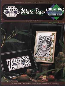 WHITE TIGER Cross Stitch Pattern Leaflet by Gary D. Hammer - Great Big Graphs - Picture 1 of 1