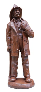 Vintage ROTE MÜHLE Herstellungsjahr R. Wetherbee Jr. 1991 Feuerwehrleute Feuerwehr Statue/Figur - Bild 1 von 7