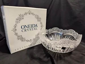 Oneida ""Southern Garden"" Kristall großes Mittelstück Schüssel, 9,5"", #C027087 GEBRAUCHT - Bild 1 von 16