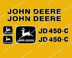 DECAL KIT JOHN DEERE JD 450-C CRAWLER LOADER 450 STICKER SET BM - Picture 1 of 2