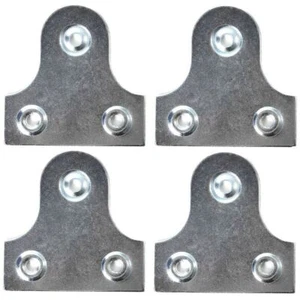 HANGING PLATES X24 Mirror Picture Frame Unslotted Glass Brackets Wall Holders UK - Picture 1 of 1