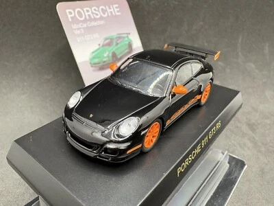 Coche modelo diecast negro Kyosho 1/64 Porsche collection3 911 GT3 RS Foto 1 de 4