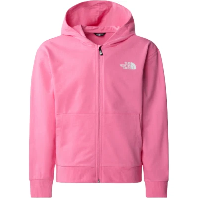 Felpa Bambina Junior The North Face Girls Oversize Light Hoodie A877Q PIH1 Rosa - Imagen 1 de 2