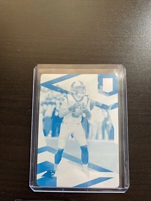 teddy bridgewater 1/1 printing plate 2020 Donruss Elitie Football - Image 1 of 2