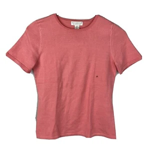 Petite Sophisticate T-Shirt Short Sleeved Pink Women’s Size P NEW WITH TAGS - Picture 1 of 8