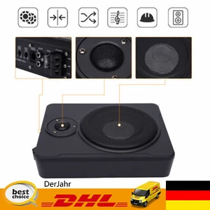 Under Seat Active Subwoofer Car Bass Box Active Amplifier Bass 600 Watts with Cable - Picture 1 of 20