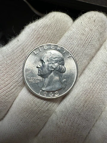 1943-S Washington Quarter Choice BU Cover