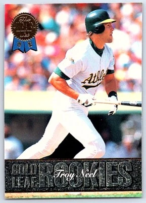 1993 Leaf Gold Rookies Troy Neel Oakland Athletics #9 - Image 1 of 2