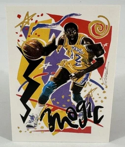 MAGIC JOHNSON LOS ANGELES LAKERS CHECKLIST #367 NBA HOOPS 1990-91 - Picture 1 of 3