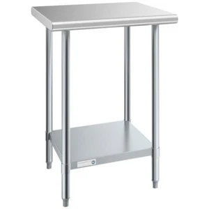 Mesa de restaurante de preparación y trabajo de acero inoxidable 24""W x 24"" L con sopla - Imagen 1 de 9