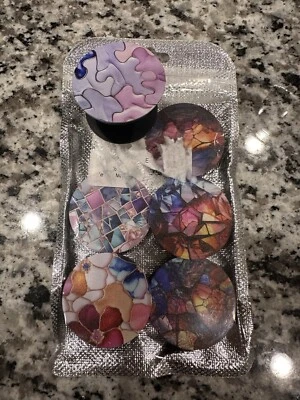 Collapsible Grips& Stand Phones Tablets - Pop grip Socket-6 Different individual - Image 1 of 4