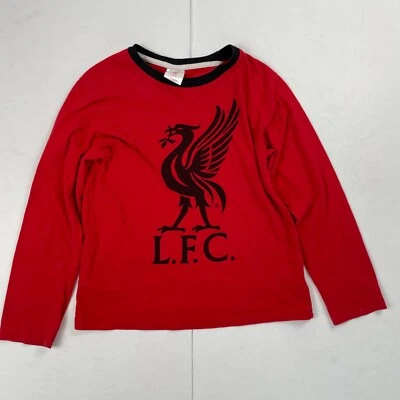 Liverpool FC T-Shirt 9-10 Years Red Boys Long Sleeve Round Neck Football - Image 1 of 4