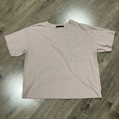 Jenni Kayne Pocket Tee Womens Size Medium Short Sleeve Made In USA Muted Red - Image 1 of 4