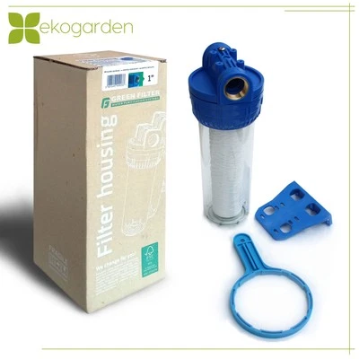 10" Filtergehäuse Wasserfilter Brunnen Vorfilter inkl. PP-Schnur-Kartusche 3/4" - Bild 1 von 4