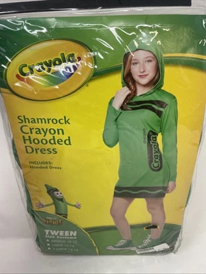 Vestido con Capucha Crayón Trébol | Spirit Halloween | Tween Talla Mediana 10-12 Foto 1 de 4