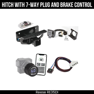 Control de freno Reese enganche remolque paquete para 03-24 Dodge RAM 1500 03-10 2500 3500 44603 Foto 1 de 4