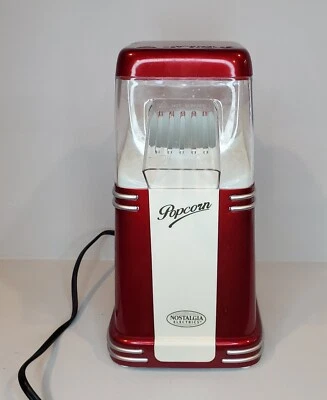 Palomitas de maíz de aire caliente Nostalgia Electrics (rojo/blanco) RHP310 Foto 1 de 4