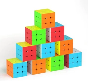 3x3 Stickerless Qiyi Warrior W Speed Magic Cube (10Pack) Adults Fun Puzzle Toys - Picture 1 of 15