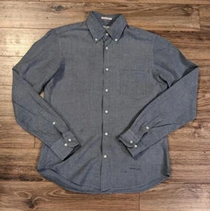 Gant Rugger Shirt Blue Selvedge Madras Lightweight Cotton Button Down - S Read! - Picture 1 of 17
