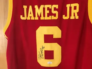 Bronny James Autographed Nike USC Southern California Large Jersey JSA COA - Picture 1 of 8