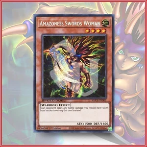 YuGiOh Amazoness Swords Woman SGX3-END02 Secret Rare 1st Edition🔥 - Picture 1 of 2
