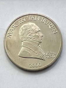 2000 Republic of Liberia $5 Martin Van Buren Commemorative Issue Coin - Picture 1 of 3
