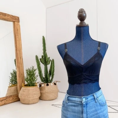 Женский бюстгальтер Stella McCartney S Polly Prancing с кружевной отделкой и мягкой чашечкой черный - Изображение 1 из 4