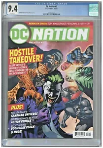DC Nation #3 CGC 9.4 2018 Sandoval Morry Joker Black Manta Hostile Takeover - Imagen 1 de 2