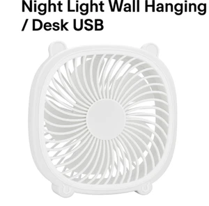 GENTLE BREEZE - Mini USB Ventilator mit Schreibtisch LEDs - tragbar und Ladegerät - Bild 1 von 4