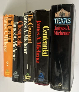 Set 5 JAMES A. MICHENER Bücher Vintage HARDCOVER HCDJ ZUFÄLLIGE MIX Set - Bild 1 von 7