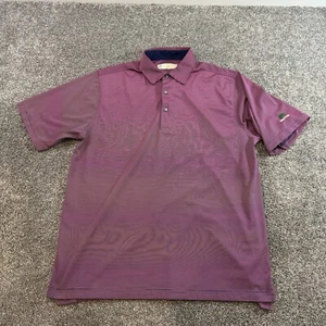 Donald Ross Hide Out Golf Club Polo Men’s Purple Short Sleeve Size Large - Picture 1 of 8