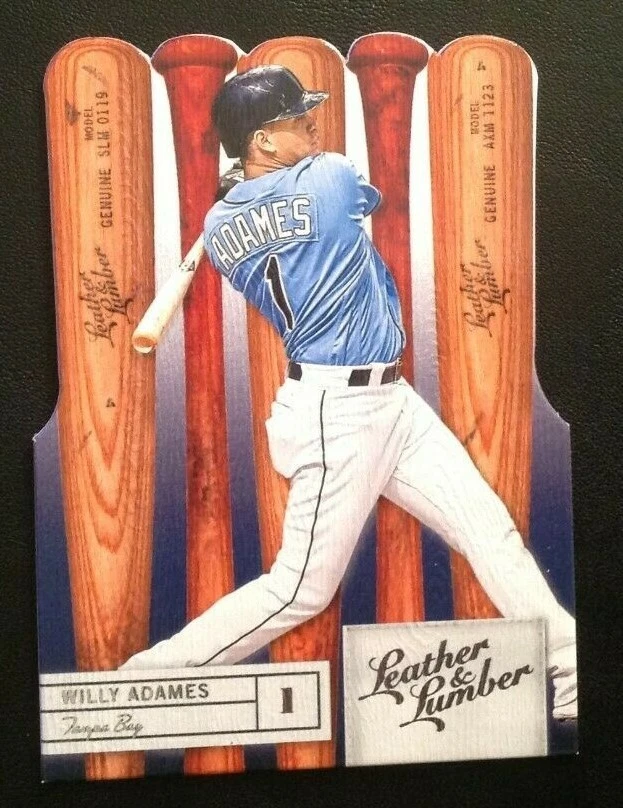 2019 Panini Leather & Lumber BATS Die Cut WILLY ADAMES Rays #79 - Image 1 of 1