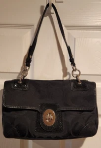 Coach Peyton Signature Flap Purse Black Handtasche - Clutch Geldbörse J0969-14504 - Bild 1 von 19