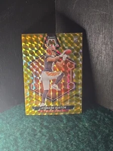 2024 Panini NFL Mosaic #366 Jermaine Burton RC Yellow Reactive Parallel Bengals - Picture 1 of 1