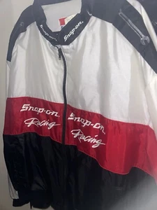 Vintage Snap On Racing Jacket Mens Full Zip Windbreaker - Picture 1 of 2