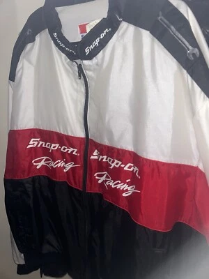 Vintage Snap On Racing Jacket Mens Full Zip Windbreaker - Image 1 of 2