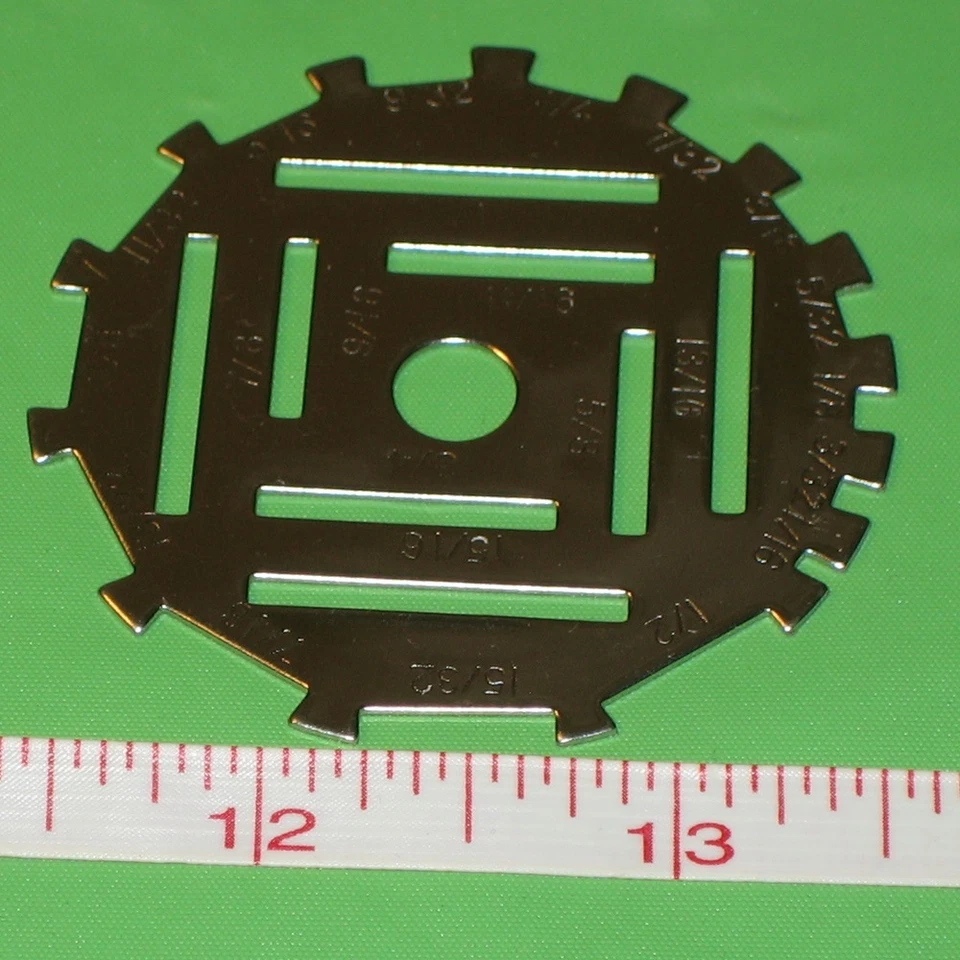 ДИСК измерения линейки металла 1/16 "- 1" #UMD - Изображение 1 из 1