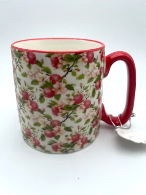 Taza de café Strawberry Street Bella Apple Orchard 10 fruta cerámica taza 16 oz C84 Foto 1 de 4
