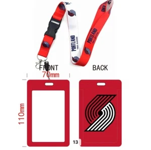 Portland Trail Blazers NBA Lanyard Keychain AND ID Tag Holder Basketball Fan - Picture 1 of 1