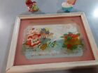 1979 Strawberry Shortcake 6 By 8 3D Framed With 2 Figures Pre-Owned GC 