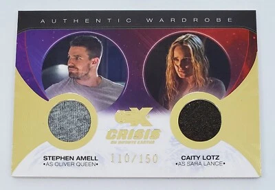 2022 CZX Crisis on Infinite Earths Wardrobe DM01 Stephen Amell Caity Lotz /150 - Image 1 of 3