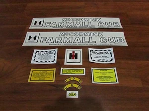 Tractor decal set to fit Farmall cub - Picture 1 of 2
