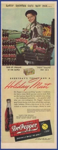 Vintage 1947 DR. PEPPER Soda Pop Cola 10 • 2 & 4 Drink Ephemera 40's Print Ad - Picture 1 of 1