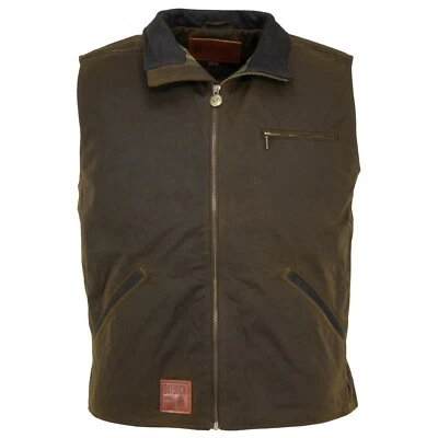 Outback Trading Company® Men's Sawbuck Brown Oilskin Vest 2143-BNZ - Image 1 of 4