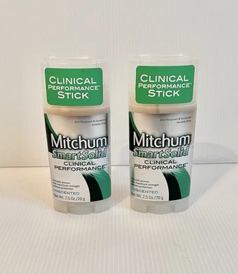DOS Mitchum SMART SOLID 48HR Rendimiento Clínico Desodorante Sin Perfume LEER Foto 1 de 3