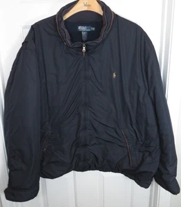 Vintage Polo Ralph Lauren Men 5XB Big Full Zip Packable Hood Bomber Style Jacket - Picture 1 of 11
