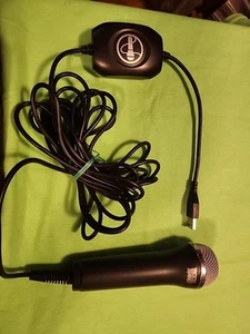 Rock Band Logitech USB Microphone  for Xbox 360/PS3/Wii Black and Silver Works - Picture 1 of 2