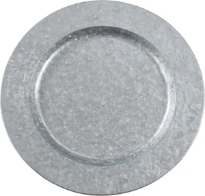 Polished Galvanized Charger Plates (Set of 4) - Picture 1 of 5