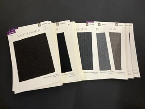 Samuelson Trouser Fabric Sample Card Lot 40+ Cardstock 2012 - Picture 1 of 6